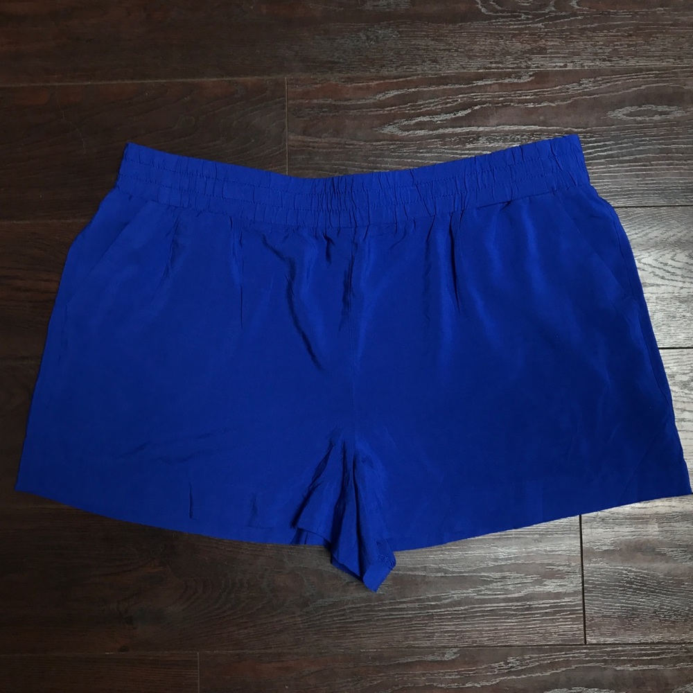 Royal Blue Rayon Shorts